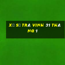 xổ số trà vinh 31 tháng 1