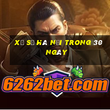 xổ số hà nội trong 30 ngày