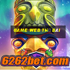 game web thẻ bài