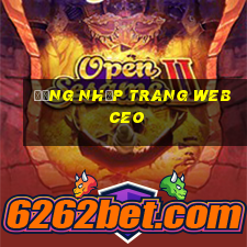 Đăng nhập trang web ceo