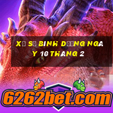 xổ số bình dương ngày 10 tháng 2