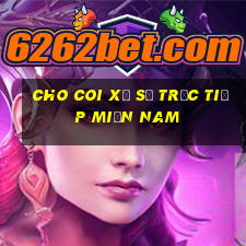 cho coi xổ số trực tiếp miền nam