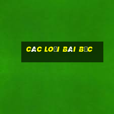 các loại bài bạc