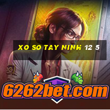 xo so tay ninh 12 5