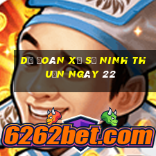 Dự Đoán Xổ Số ninh thuận ngày 22