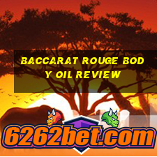 baccarat rouge body oil review