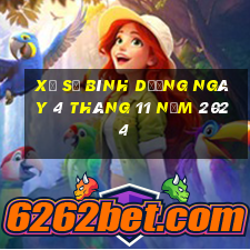 xổ số bình dương ngày 4 tháng 11 năm 2024