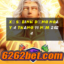 xổ số bình dương ngày 4 tháng 11 năm 2024