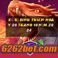 xổ số bình thuận ngày 26 tháng 10 năm 2024