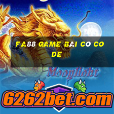 Fa88 Game Bài Có Code