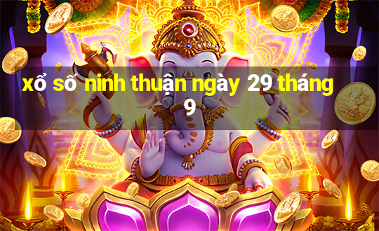 xổ số ninh thuận ngày 29 tháng 9