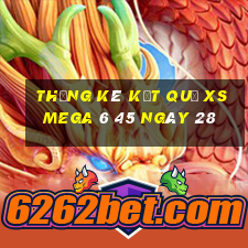 THỐNG KÊ KẾT QUẢ XS Mega 6 45 ngày 28