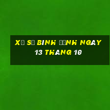 xổ số bình định ngày 13 tháng 10