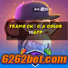 Trang chủ của Color 16app