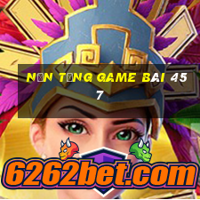 Nền tảng game bài 457