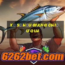 xổ số hậu giang chiều qua