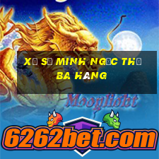 xổ số minh ngọc thứ ba hàng