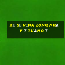 xổ số vĩnh long ngày 7 tháng 7