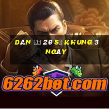 dàn đề 20 số khung 3 ngày