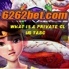 what is a private club tabc