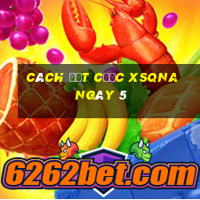 Cách đặt cược XSQNA ngày 5