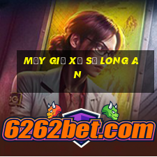 mấy giờ xổ số long an