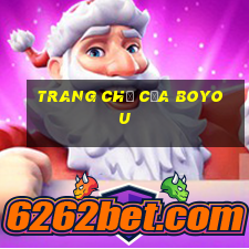 Trang chủ của Boyou