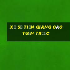 xổ số tiền giang các tuần trước