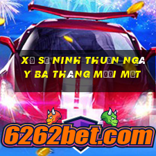 xổ số ninh thuận ngày ba tháng mười một