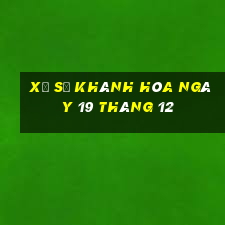 xổ số khánh hòa ngày 19 tháng 12