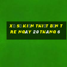 xổ số kiến thiết bến tre ngày 20 tháng 6