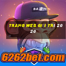 Trang web giải trí 2020