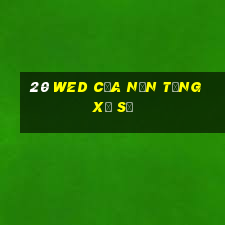 20 wed của nền tảng xổ số