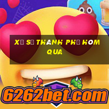 xổ số thành phố hôm qua