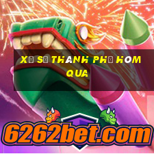 xổ số thành phố hôm qua