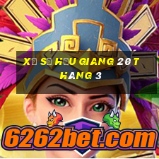 xổ số hậu giang 20 tháng 3