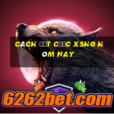 Cách đặt cược XSHG hôm nay