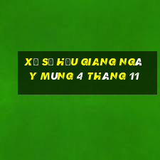 xổ số hậu giang ngày mùng 4 tháng 11