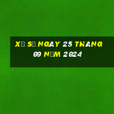 xổ số ngày 25 tháng 09 năm 2024