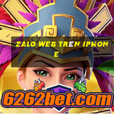 zalo web trên iphone