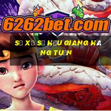 số xổ số hậu giang hàng tuần