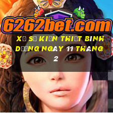 xổ số kiến thiết bình dương ngày 11 tháng 2