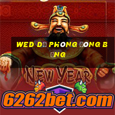 wed dự phòng đóng băng