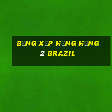 bảng xếp hạng hạng 2 brazil