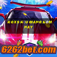 kqxs hậu giang hôm nay