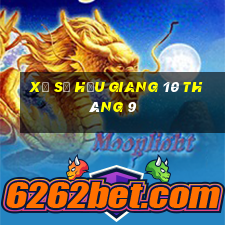 xổ số hậu giang 10 tháng 9