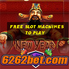 free slot machines to play