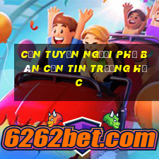 cần tuyển người phụ bán căn tin trường học