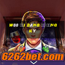 W88 Đại bàng đỏ đăng ký