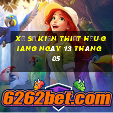 xổ số kiến thiết hậu giang ngày 13 tháng 05